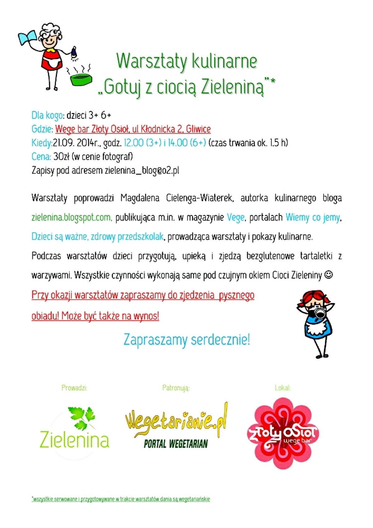 Warsztaty kulinarne dla dzieci w Gliwicach – zapraszamy do Złotego Osła :)
