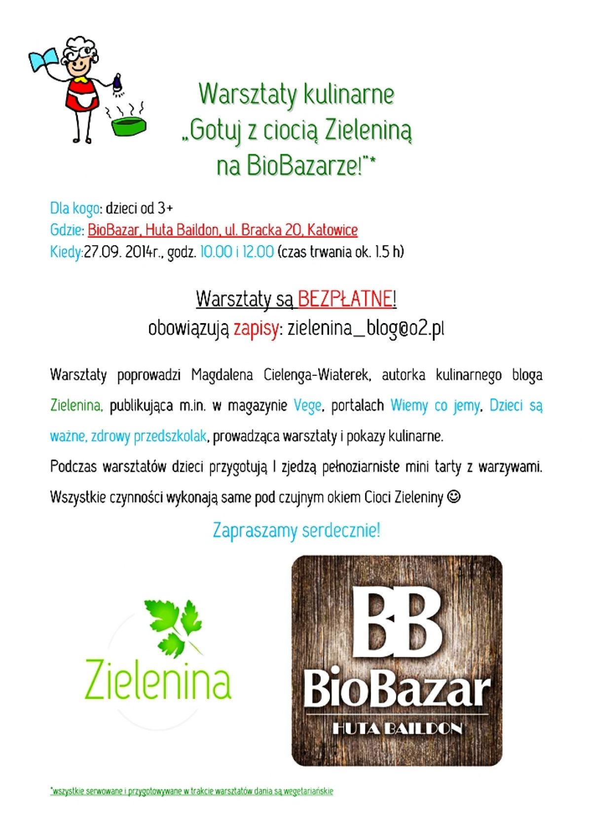 Bezpłatne warsztaty dla dzieci na katowickim BioBazarze!